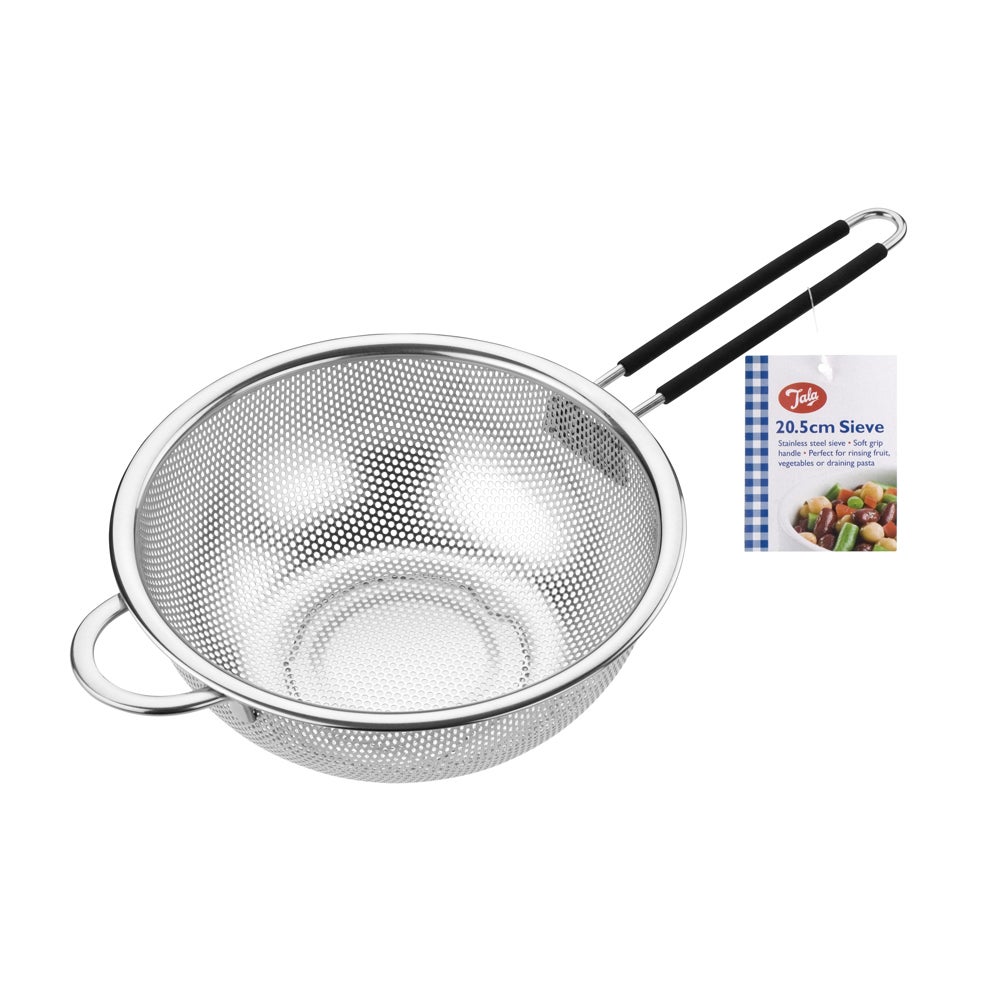 Strainer S/S 20.5cm Sieve w soft grip