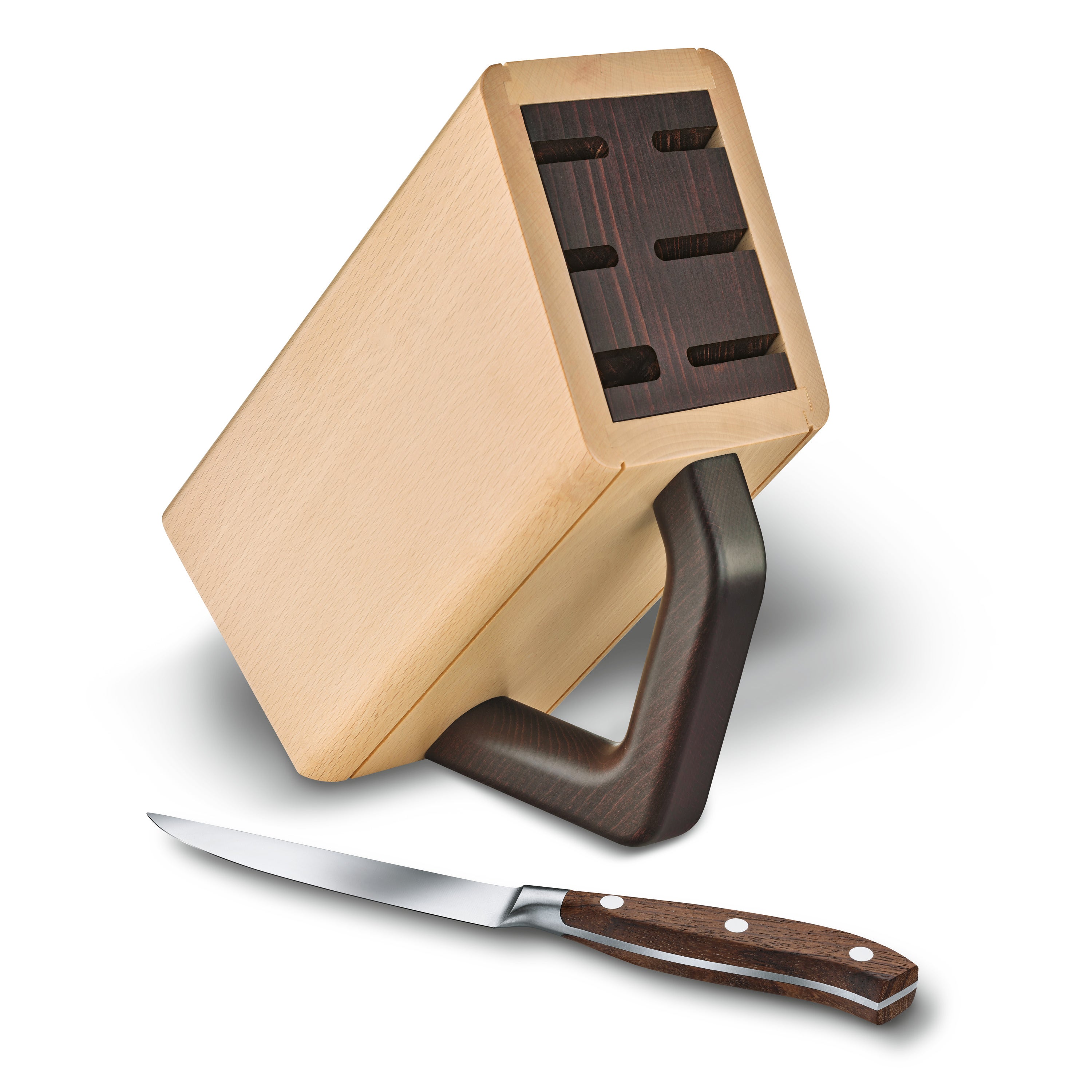Grand Maître Wood Cutlery Block, 6 pieces