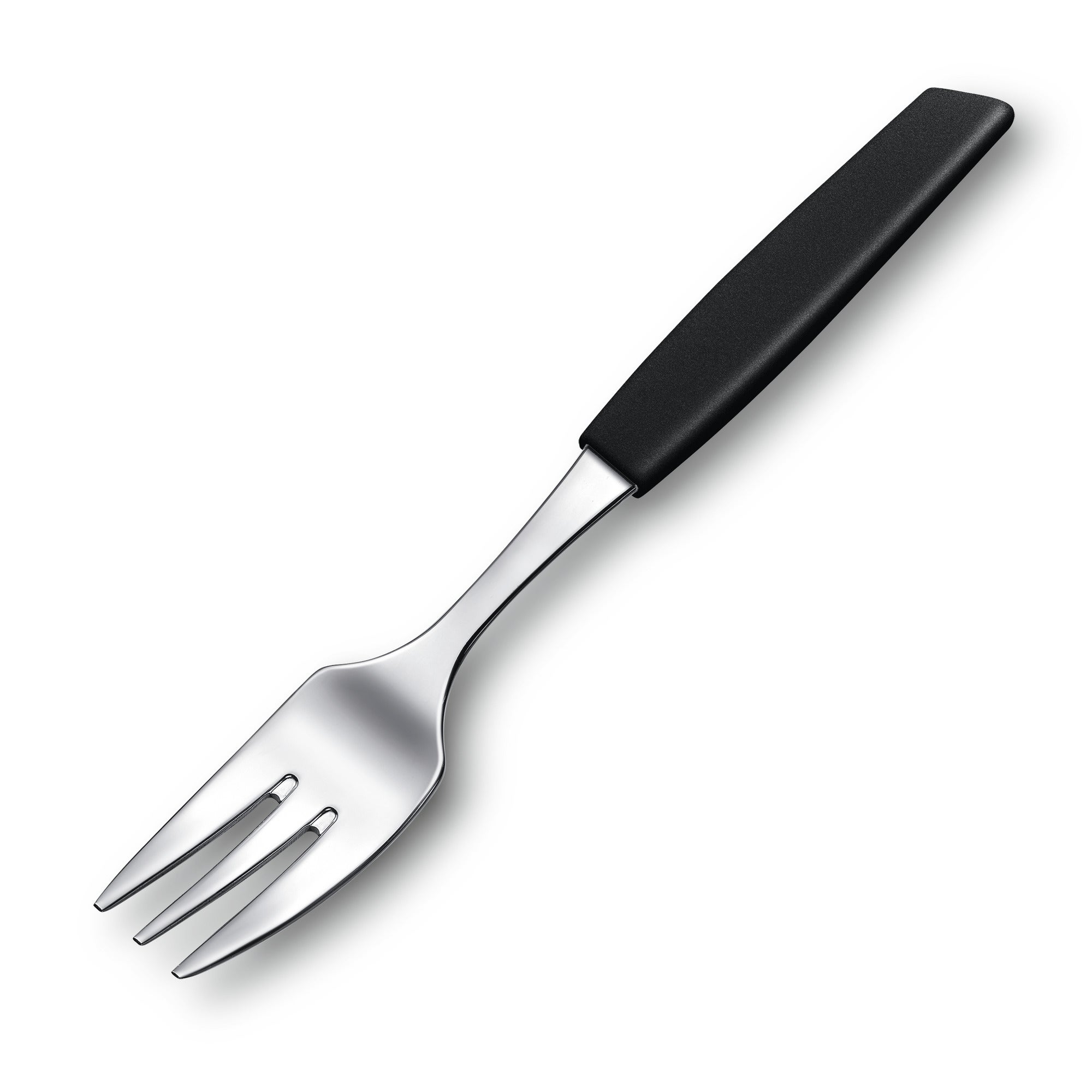 Swiss Modern Cake Fork, black 6-pack