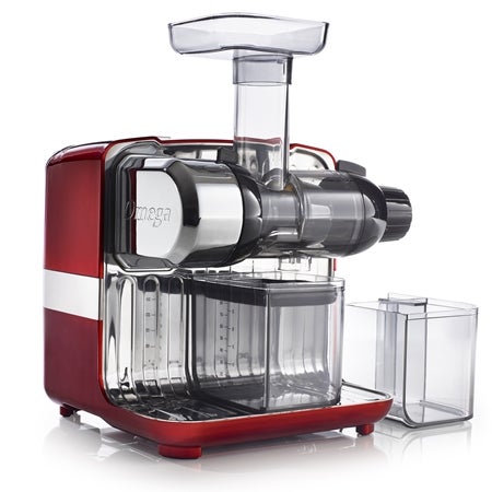 Juice Cube slowjuicer röd