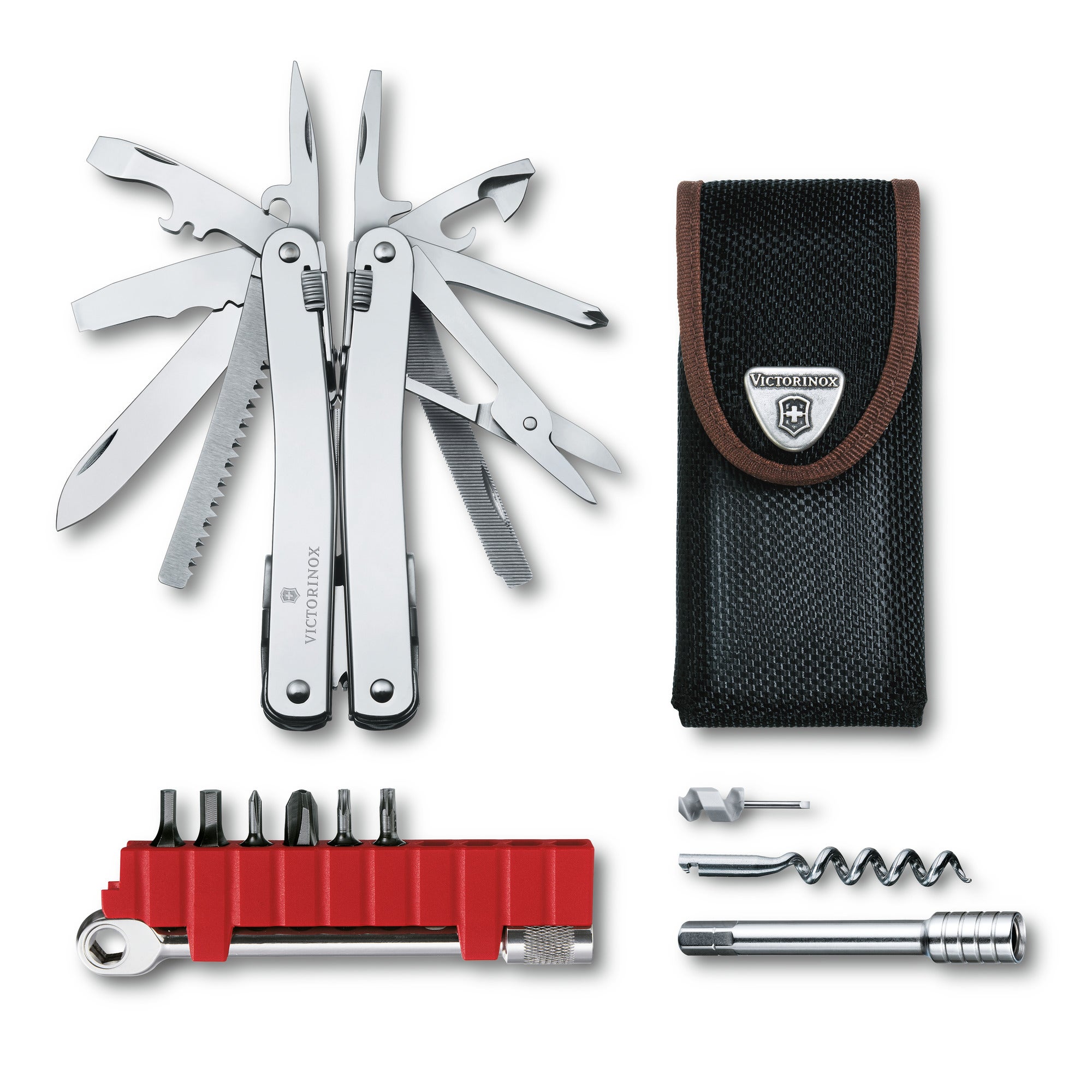 Swiss Tool Spirit X Plus Ratchet with Nylon Pouch
