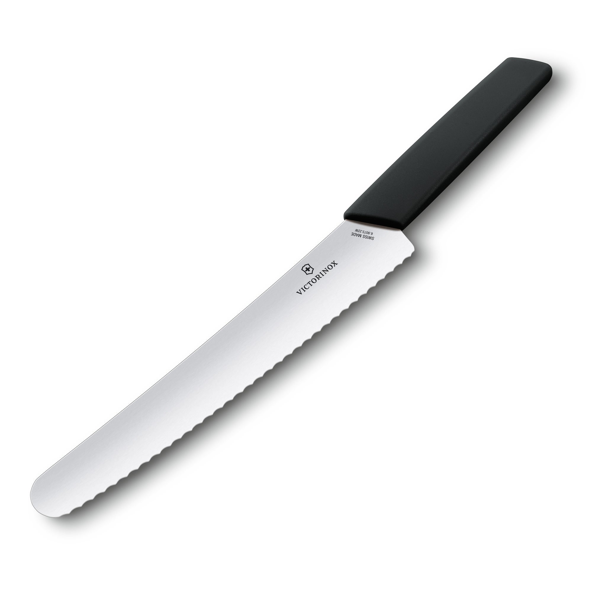 Bread and Pastry Knife, wavy edge, 22 cm black