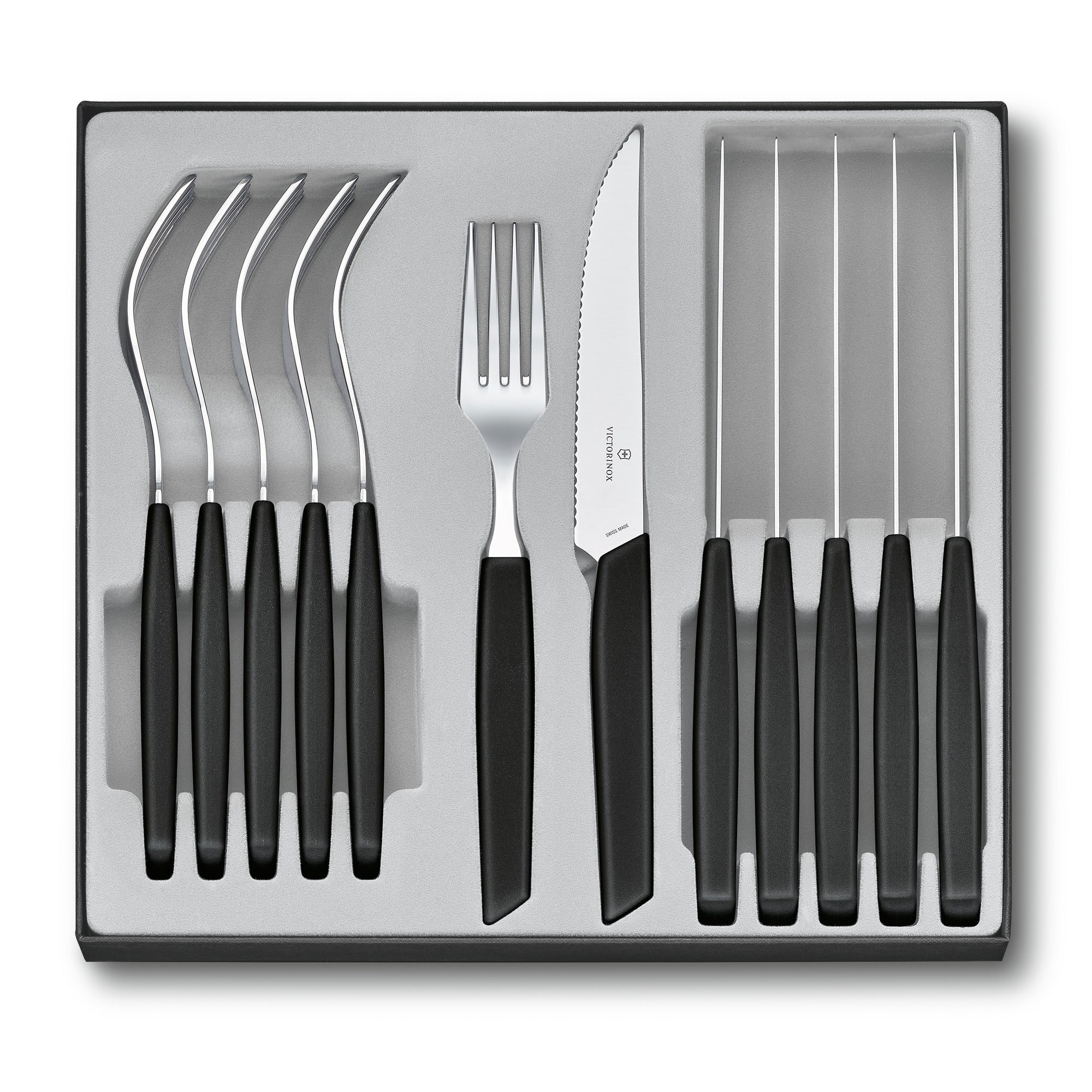 Swiss Modern Table-Set, 12 pcs., black