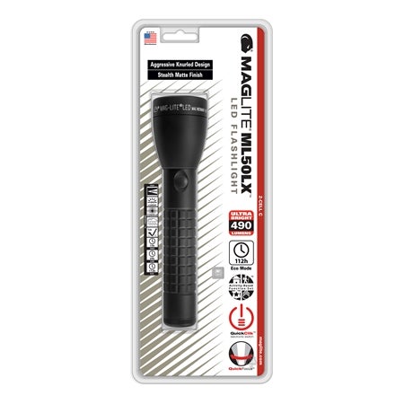 Ficklampa ML50LX LED, svart, för2 st C-cell