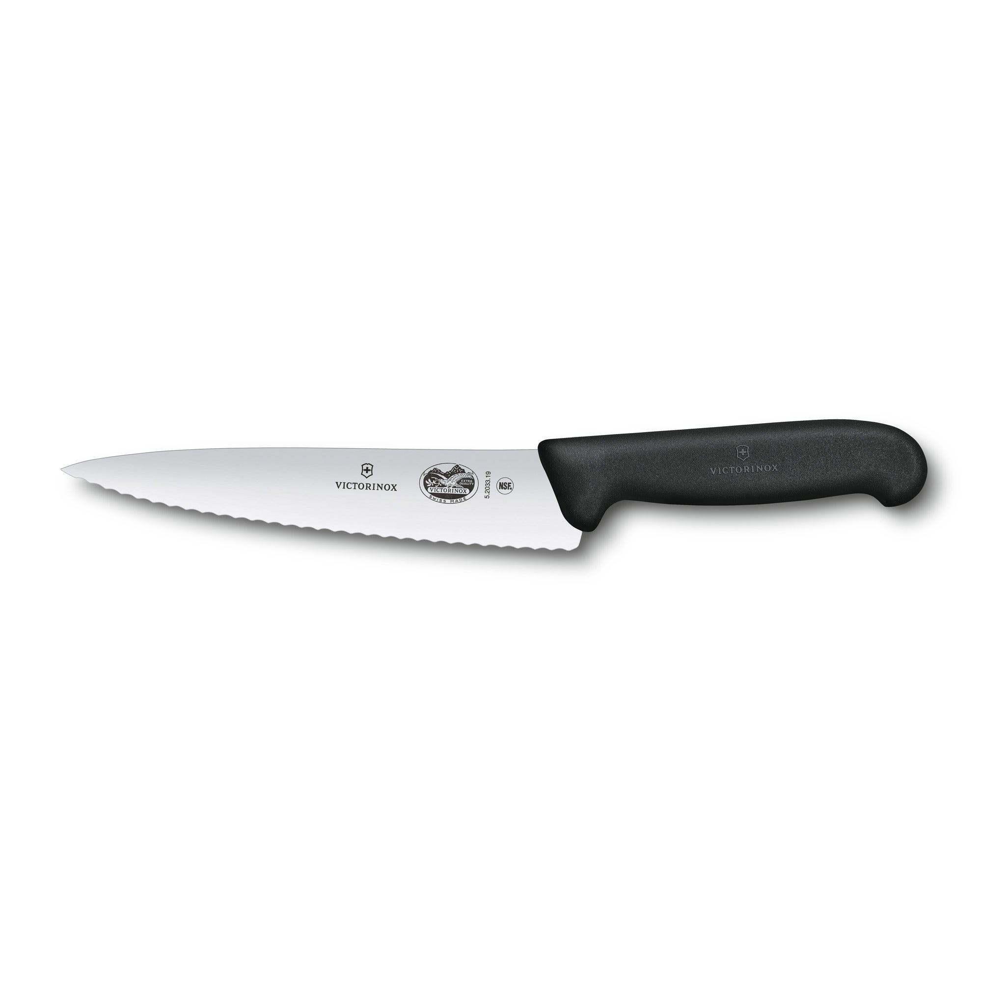 Kockkniv, vågtandad, 19 cm,