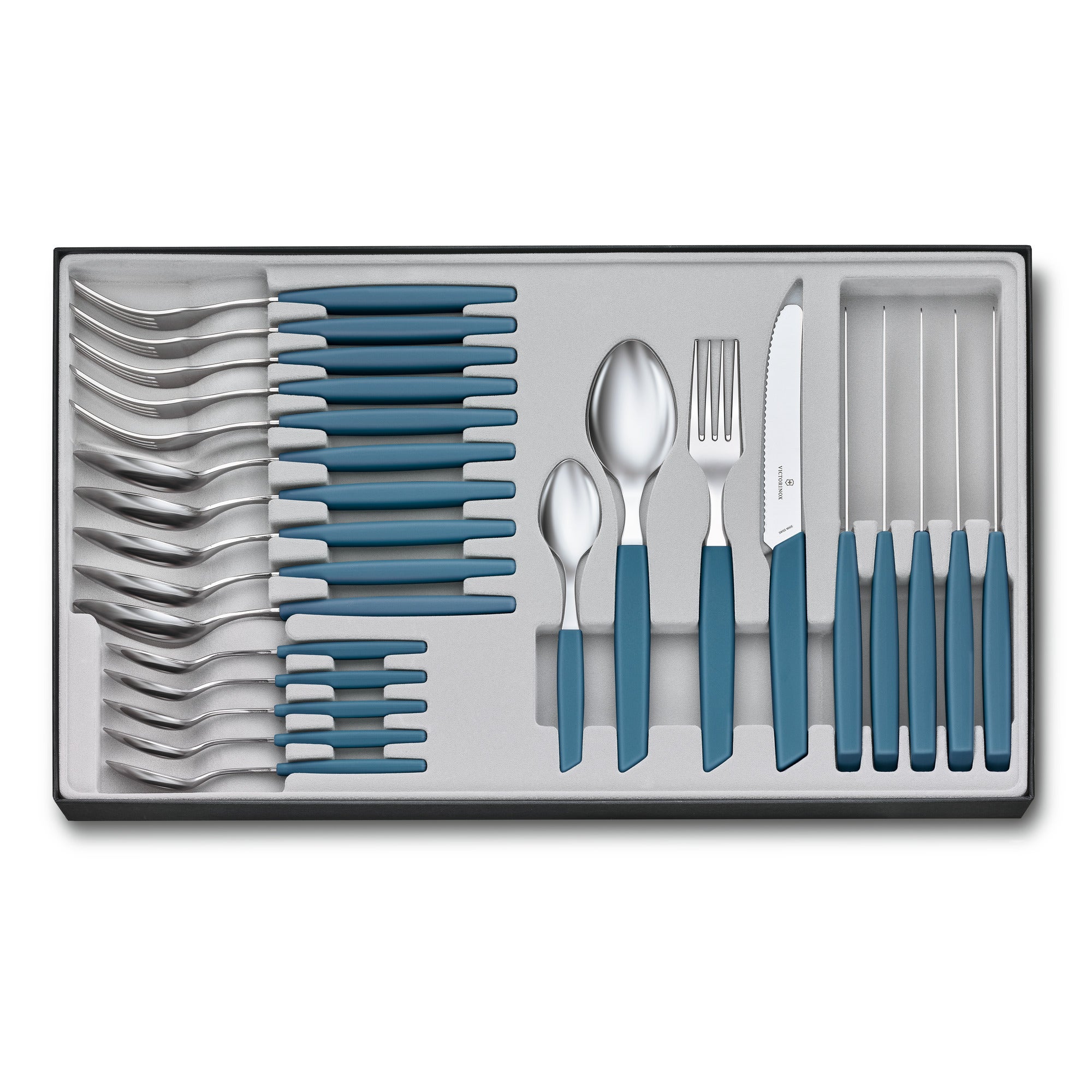 Swiss Modern Table-Set, 24 pcs., cornflower-blue