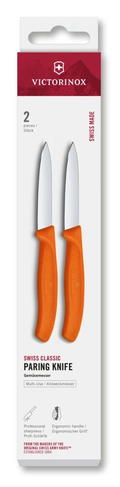 Swiss Classic, paring knife, 2pcs, 8cm, straight, 
