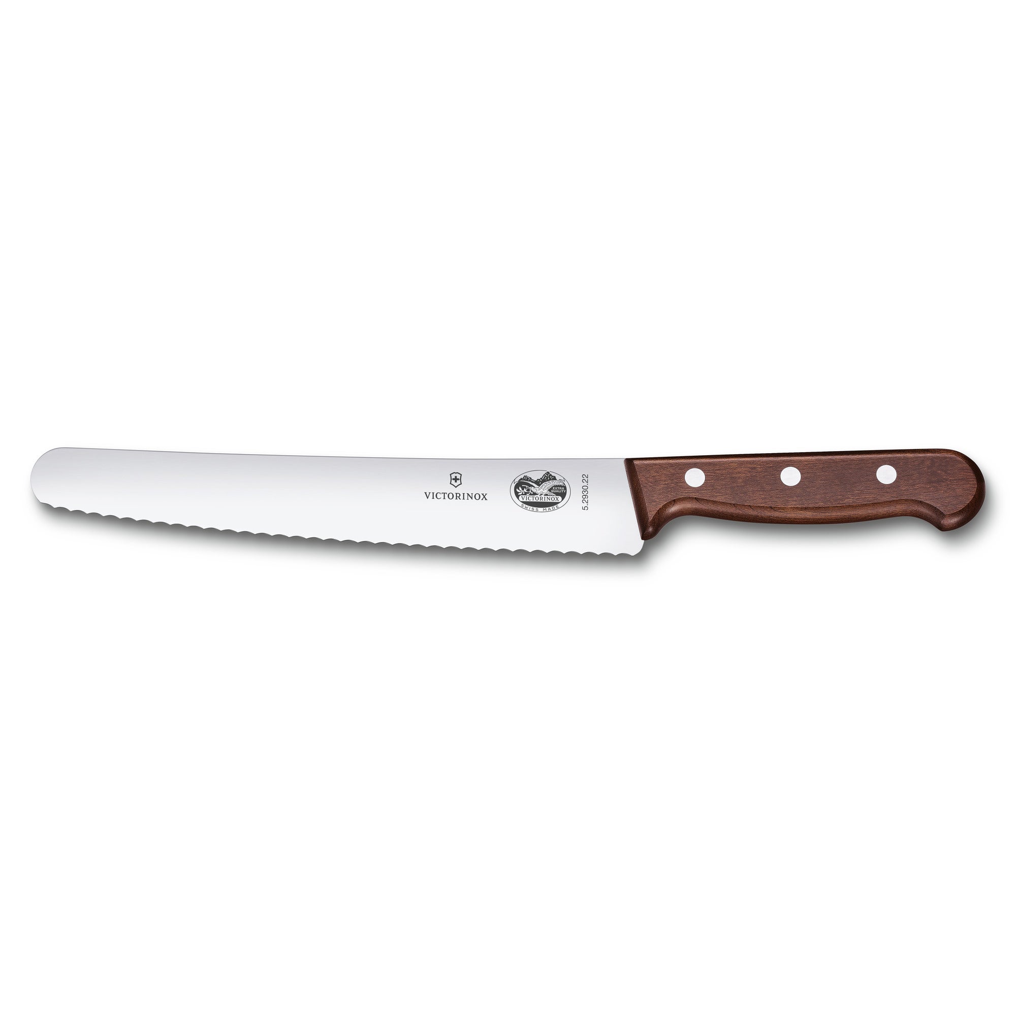 Bread- and pastry knife, wood, 22cm, gift box