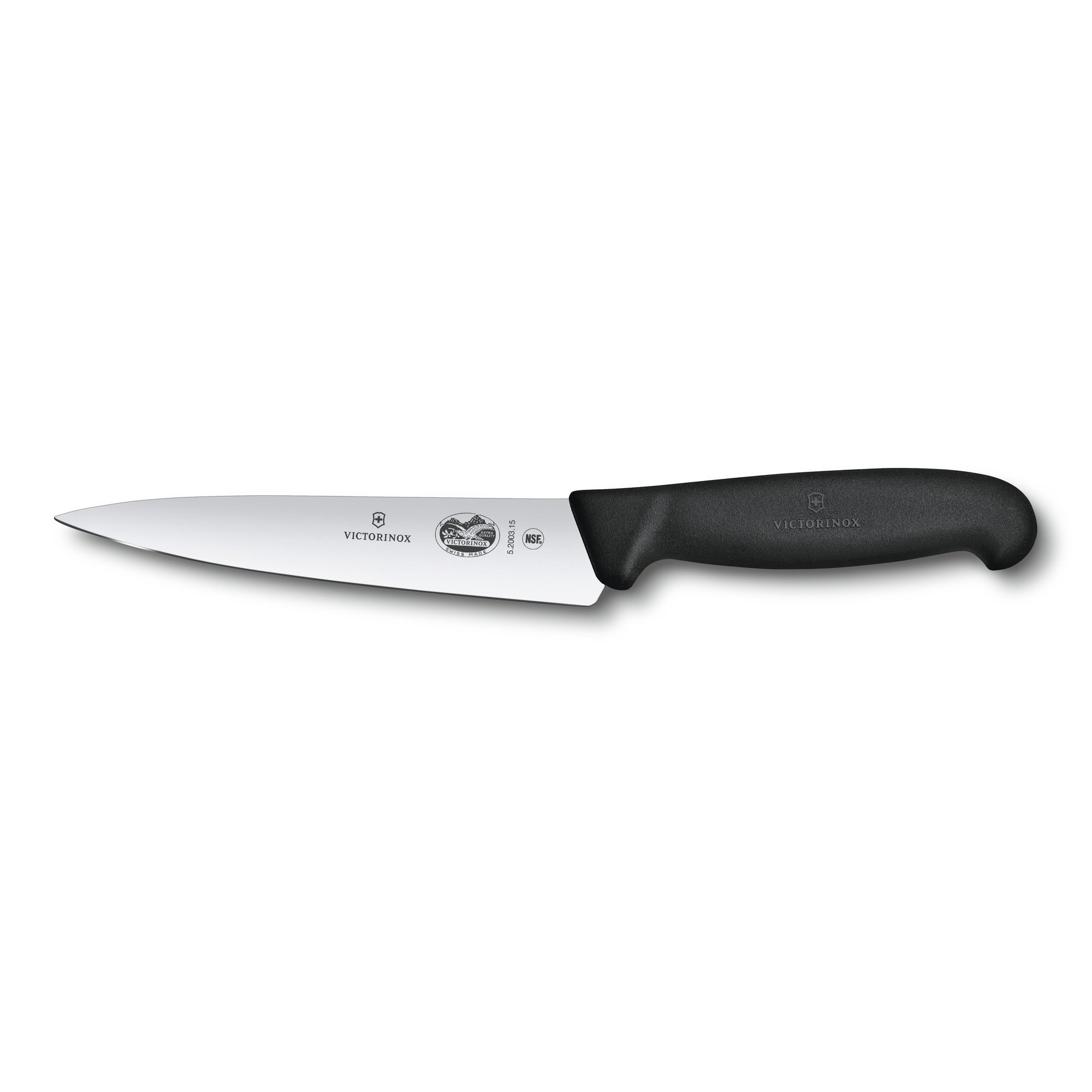 Kockkniv, 15 cm, svart Fibrox handtag