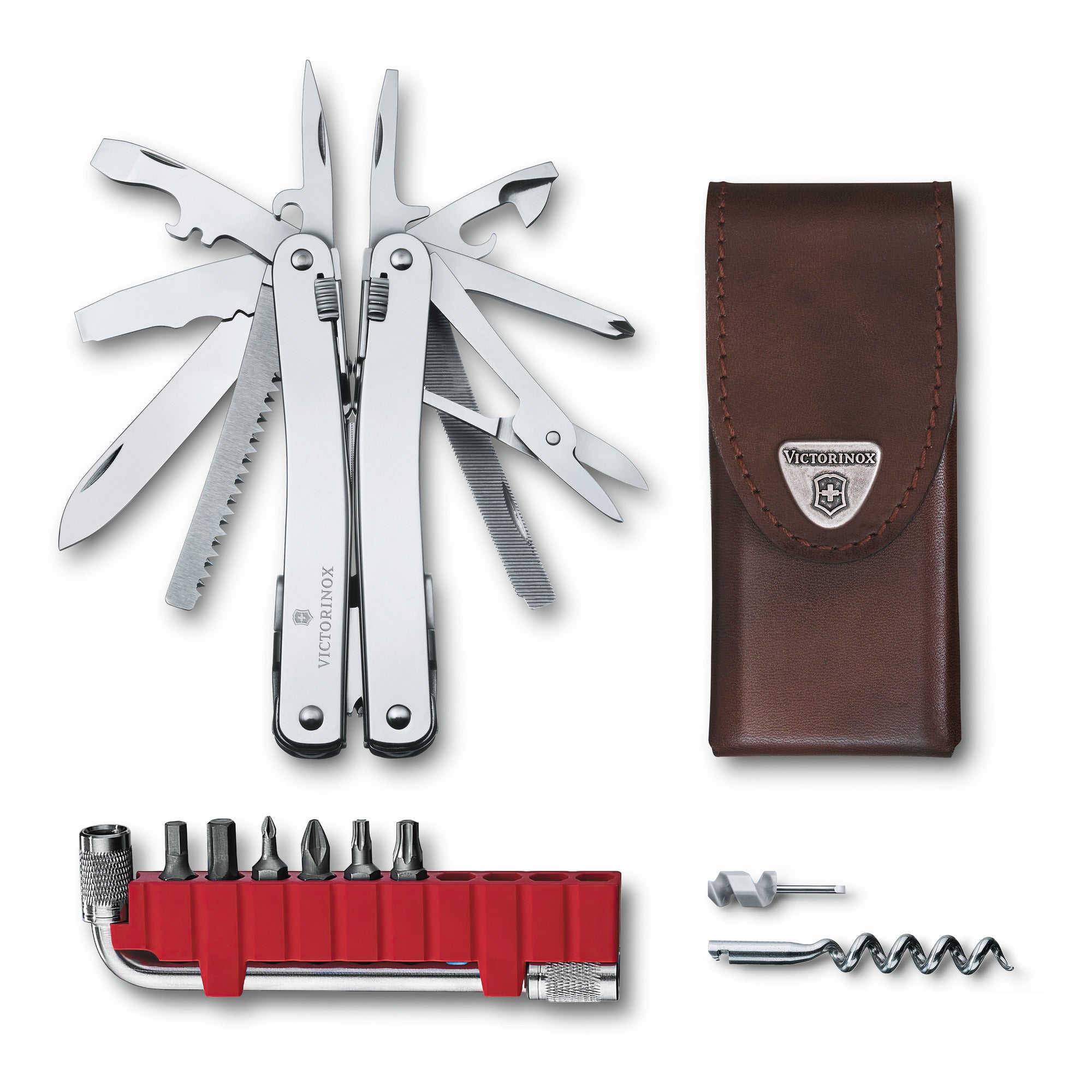 Swiss Tool Spirit X Plus with Leather Pouch