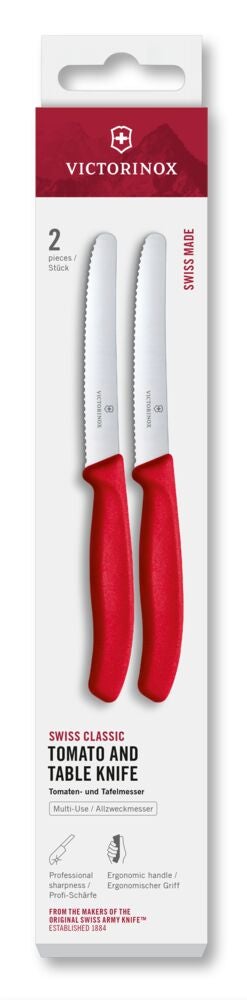 Swiss Classic, tomato & table knife, 2pcs, 11cm, w