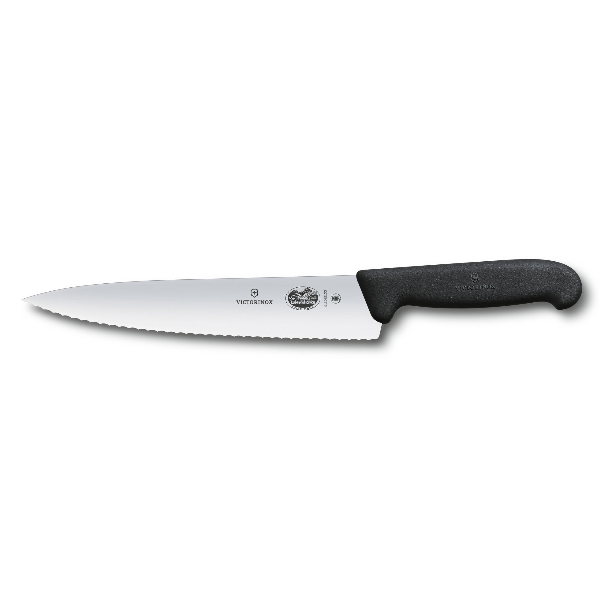 Kockkniv, vågtandad, 22 cm,