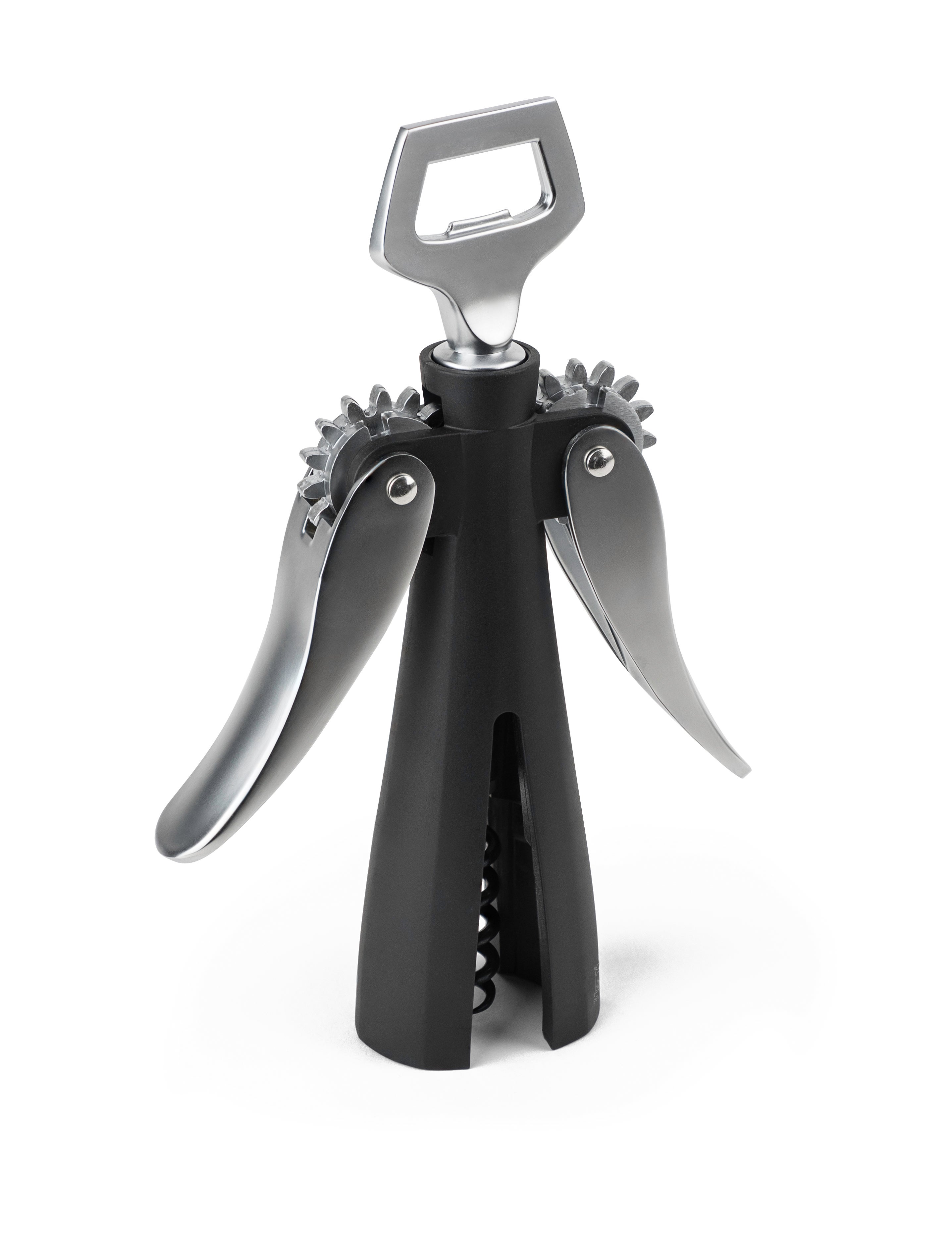 Souverain Two-lever corkscrew Black 20 cm