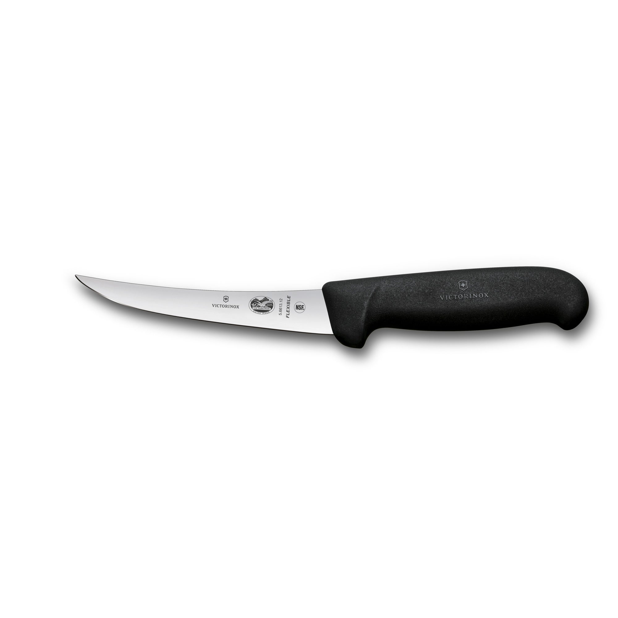 Urbeningskniv, 12 cm, svart Fibrox, smalt