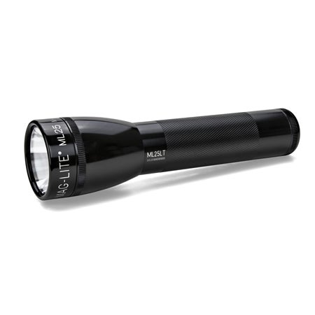 Ficklampa, ML25LT LED svart för 2 st C-cells