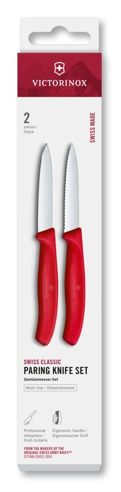 Swiss Classic, paring knife set, 2pcs, 8cm, straig