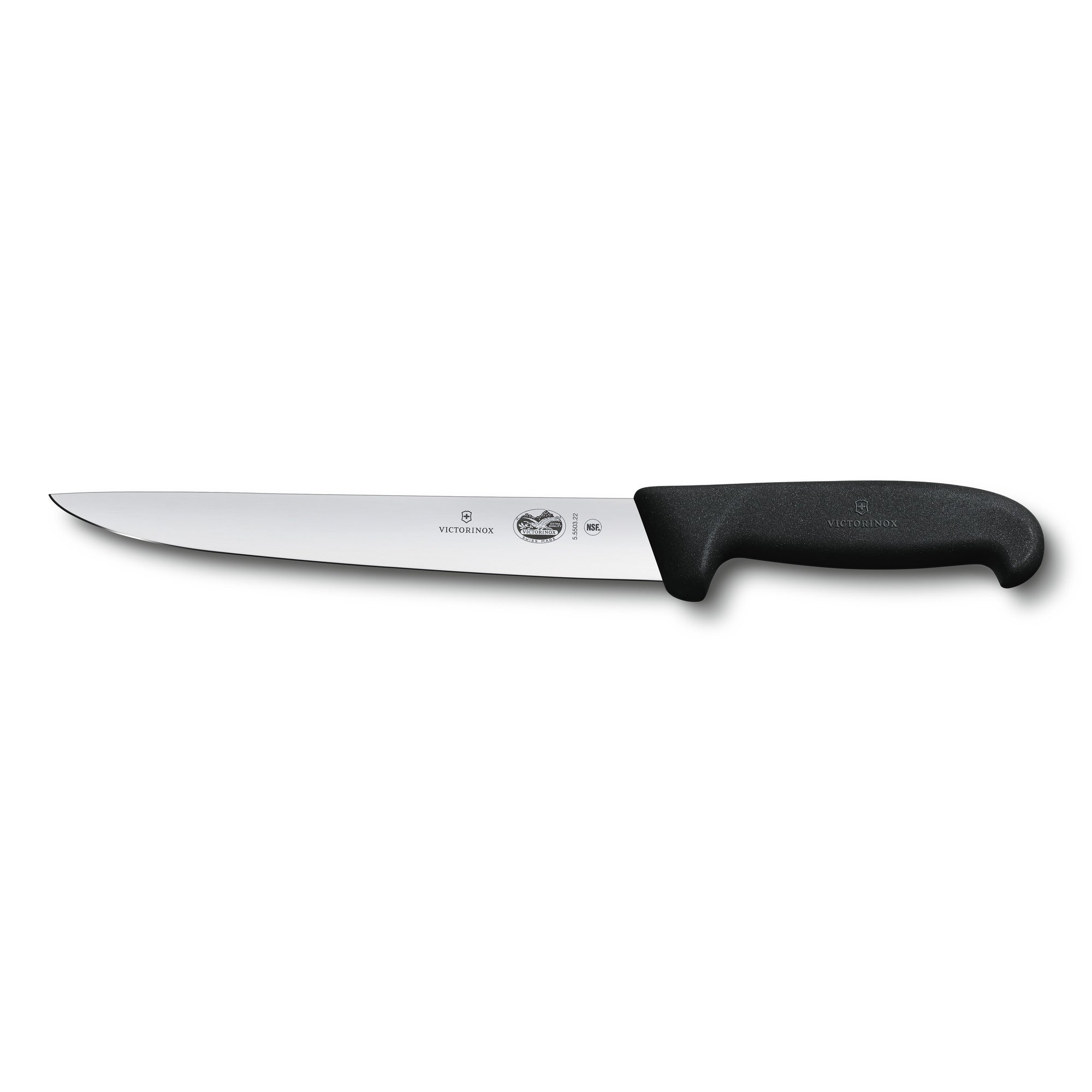 Styckningskniv, svart Fibrox,