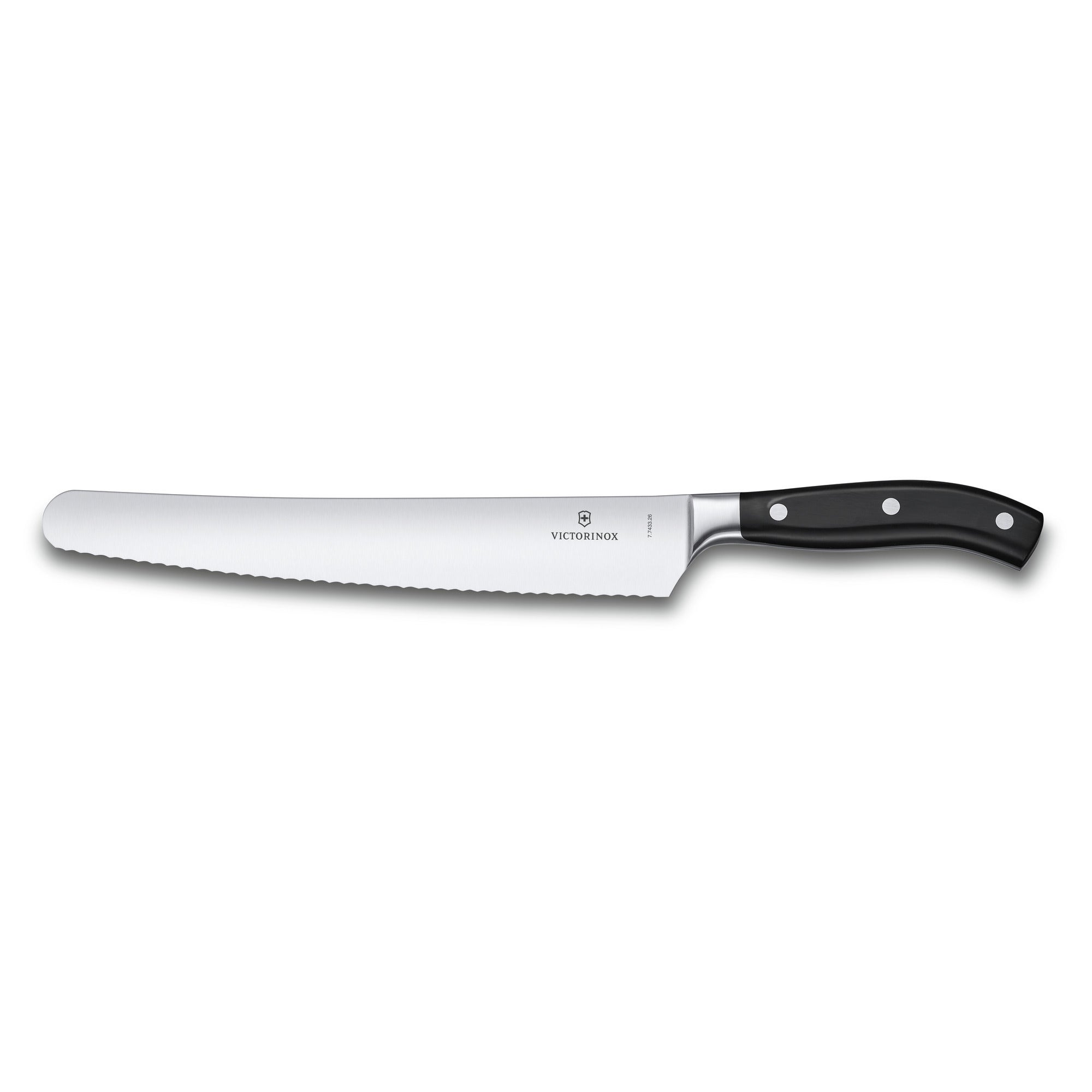 Grand Maître POM B&P Knife, 26cm, Black, wavy edge