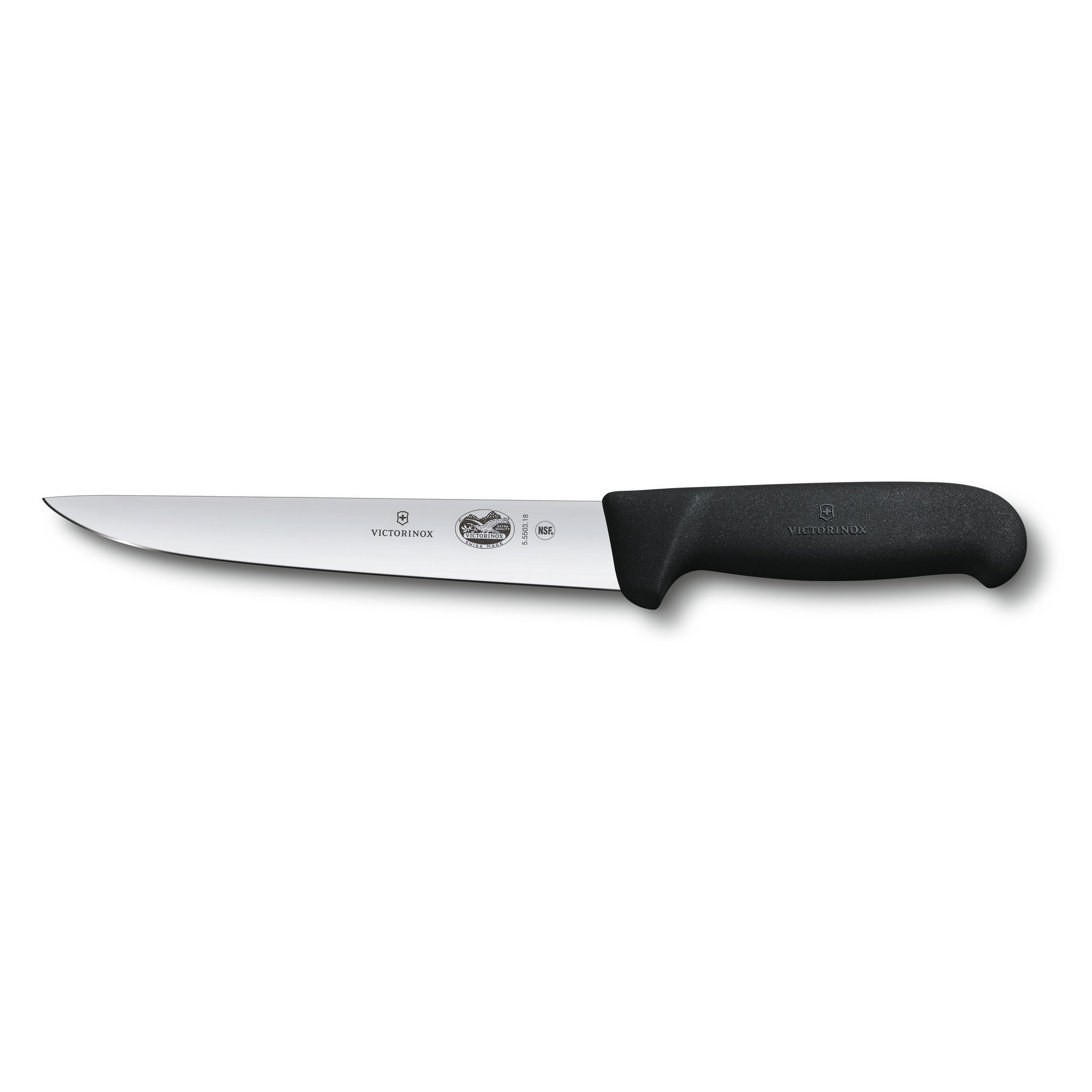 Styckningskniv, svart Fibrox,