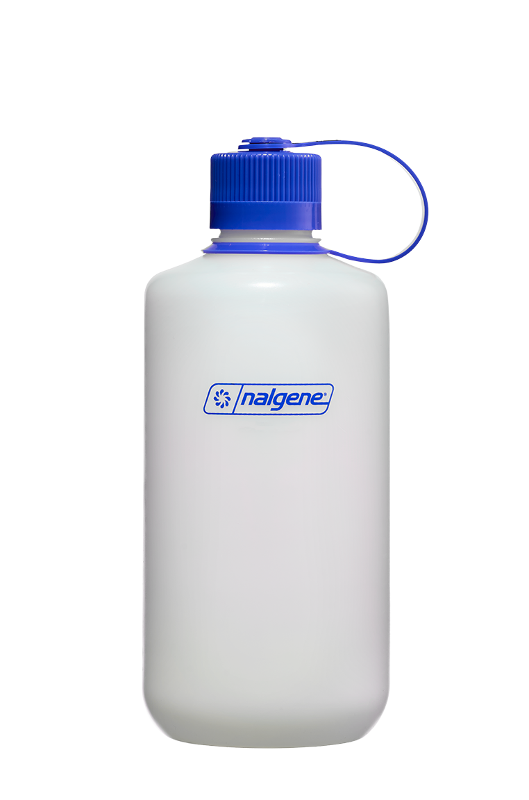 Flaska 1,0 l NM HDPE med blå kork